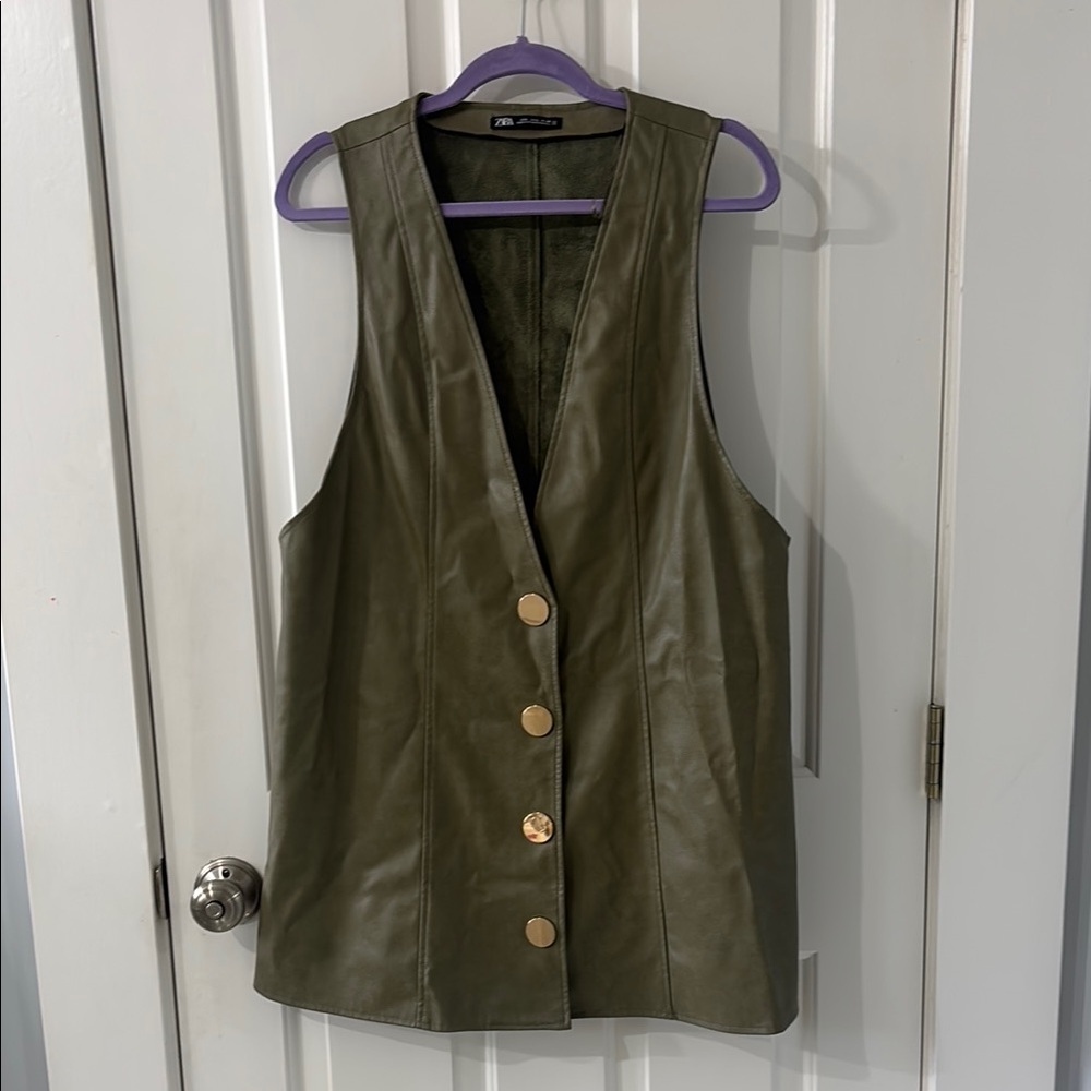 Zara Faux Leather Dress